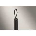 Powerbank van gerecycled aluminium met kabel, 5.000mAh kleur zwart foto bekijken derde weergave
