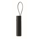 Powerbank van gerecycled aluminium met kabel, 5.000mAh kleur zwart achtste weergave
