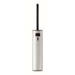 Powerbank van gerecycled aluminium met kabel, 5.000mAh kleur mat zilver zevende weergave