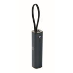 Powerbank van gerecycled aluminium met kabel, 5.000mAh kleur marineblauw hoofdweergave