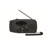 3-in-1 noodkit met AM/FM-radio en ledzaklamp in koeltas kleur zwart vierde weergave