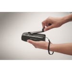 3-in-1 noodkit met AM/FM-radio en ledzaklamp in koeltas kleur zwart foto weergave