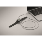 USB-C-kabel met oplaadfunctie voor smartwatch kleur zwart zesde weergave
