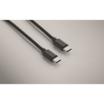 USB-C-kabel met oplaadfunctie voor smartwatch kleur zwart foto bekijken vierde weergave