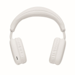 Draadloze hoofdtelefoon met hoofdband, handsfree en oplaadbaar kleur wit tweede weergave
