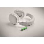 Draadloze hoofdtelefoon met hoofdband, handsfree en oplaadbaar kleur wit foto bekijken zevende weergave