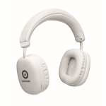 Draadloze hoofdtelefoon met hoofdband, handsfree en oplaadbaar kleur wit hoofdweergave