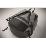 Waterafstotende nylon reissrugzak met meerdere vakken 20 L kleur donkergrijs foto bekijken vijfde weergave