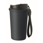 Thermische beker met handvat en lekvrije sluiting 400 ml kleur marineblauw achtste weergave
