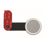 Magnetische aluminium telefoonhouder met metalen ring kleur zwart vierde weergave