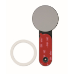 Magnetische aluminium telefoonhouder met metalen ring kleur zwart zesde weergave