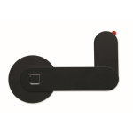 Magnetische aluminium telefoonhouder met metalen ring kleur zwart negende weergave