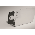 Magnetische aluminium telefoonhouder met metalen ring kleur zilver foto bekijken tweede weergave