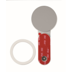 Magnetische aluminium telefoonhouder met metalen ring kleur zilver zesde weergave