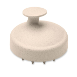 Plastic massageborstel om de hoofdhuid te masseren kleur beige