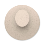 Plastic massageborstel om de hoofdhuid te masseren kleur beige