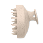 Plastic massageborstel om de hoofdhuid te masseren kleur beige