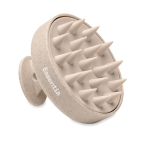 Plastic massageborstel om de hoofdhuid te masseren kleur beige