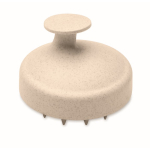 Plastic massageborstel om de hoofdhuid te masseren kleur beige tweede weergave