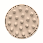 Plastic massageborstel om de hoofdhuid te masseren kleur beige zesde weergave