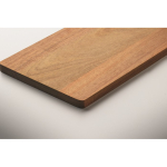 Snijplank van acaciahout met comfortabele RVS handgreep kleur hout foto bekijken zesde weergave