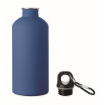 Lekvrije fles van roestvrij staal met rubberen afwerking 500 ml kleur koningsblauw tweede weergave