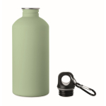 Lekvrije fles van roestvrij staal met rubberen afwerking 500 ml kleur mintgroen tweede weergave