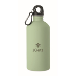 Lekvrije fles van roestvrij staal met rubberen afwerking 500 ml kleur mintgroen tweede hoofdweergave