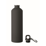 Fles met karabijnhaak van gerecycled roestvrij staal 750 ml kleur zwart tweede weergave
