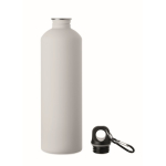 Fles met karabijnhaak van gerecycled roestvrij staal 750 ml kleur wit tweede weergave