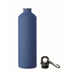 Fles met karabijnhaak van gerecycled roestvrij staal 750 ml kleur koningsblauw tweede weergave