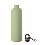 Fles met karabijnhaak van gerecycled roestvrij staal 750 ml kleur mintgroen tweede weergave