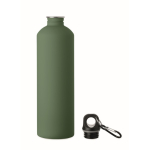 Fles met karabijnhaak van gerecycled roestvrij staal 750 ml kleur donkergroen tweede weergave