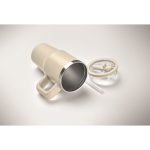 Thermosbeker met deksel en rietje 500ml kleur beige foto bekijken vijfde weergave