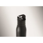 Thermosfles met handvat en makkelijk te openen dop 500 ml kleur zwart foto bekijken derde weergave