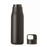 Thermosfles met handvat en makkelijk te openen dop 500 ml kleur zwart zevende weergave