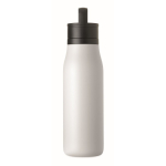 Thermosfles met handvat en makkelijk te openen dop 500 ml kleur wit zesde weergave