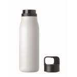 Thermosfles met handvat en makkelijk te openen dop 500 ml kleur wit zevende weergave