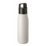 Thermosfles met handvat en makkelijk te openen dop 500 ml kleur wit achtste weergave