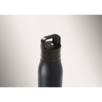 Thermosfles met handvat en makkelijk te openen dop 500 ml kleur marineblauw foto bekijken derde weergave