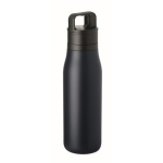 Thermosfles met handvat en makkelijk te openen dop 500 ml kleur marineblauw achtste weergave