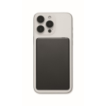Magnetische powerbank van gerecycled aluminium 5.000mAh kleur zwart derde weergave