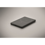 Magnetische powerbank van gerecycled aluminium 5.000mAh kleur zwart foto bekijken vijfde weergave