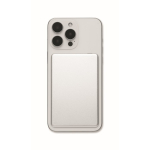 Magnetische powerbank van gerecycled aluminium 5.000mAh kleur mat zilver derde weergave