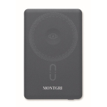Magnetische powerbank van gerecycled aluminium 5.000mAh kleur marineblauw hoofdweergave