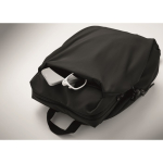 Waterafstotende nylon laptoprugzak geschikt voor 16” kleur zwart foto bekijken vijfde weergave