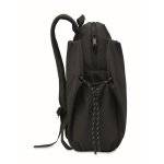 Waterafstotende nylon laptoprugzak geschikt voor 16” kleur zwart achtste weergave