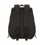 Waterafstotende nylon laptoprugzak geschikt voor 16” kleur zwart negende weergave