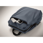 Waterafstotende nylon laptoprugzak geschikt voor 16” kleur matzwart foto bekijken vijfde weergave