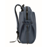 Waterafstotende nylon laptoprugzak geschikt voor 16” kleur matzwart achtste weergave
